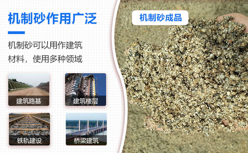 機(jī)制砂品級(jí)越來越高，用途也越來越廣泛